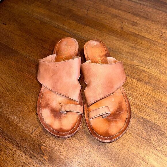 Free People Sant Antoni Leather Slide Sandals - Picture 4 of 7